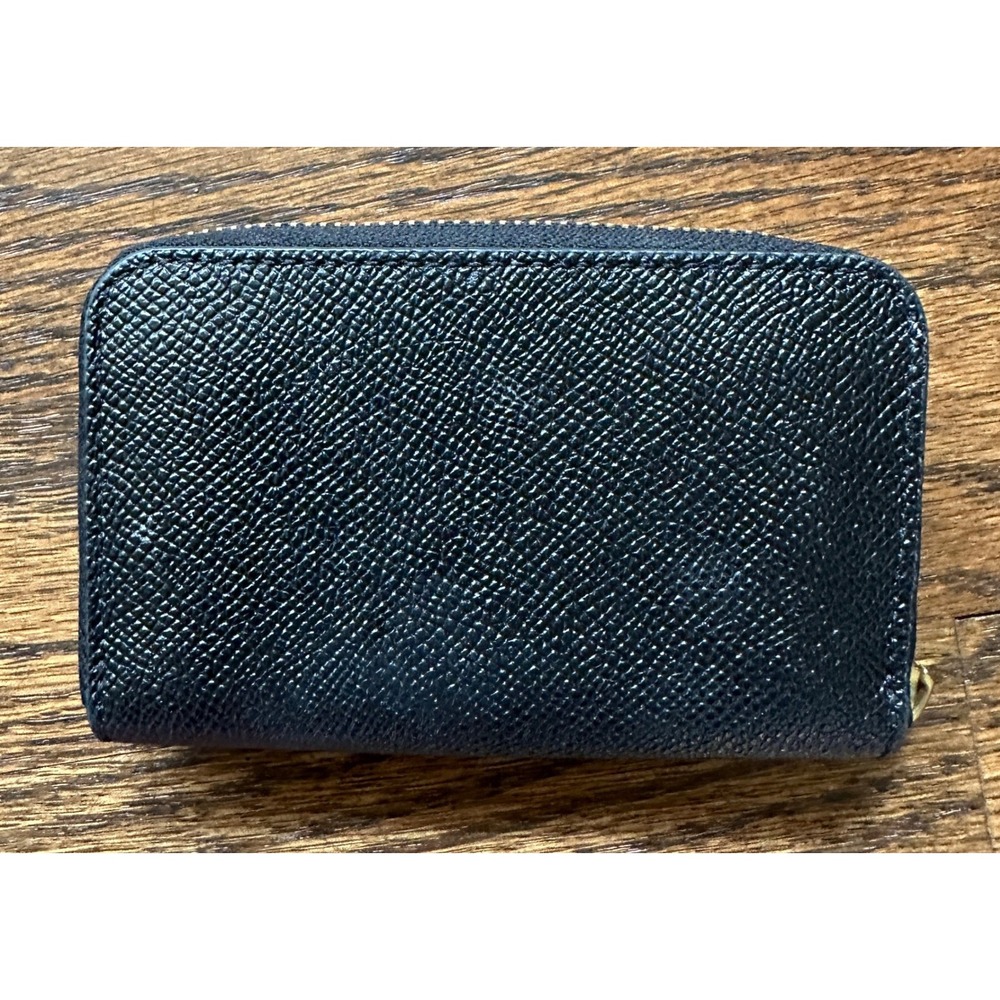 Authentic Coach Women Sm Zip Around Card Case Wallet Premium Crossgrain Leather - Picture 2 of 8